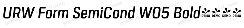 URW Form SemiCond W05 Bold字体转换